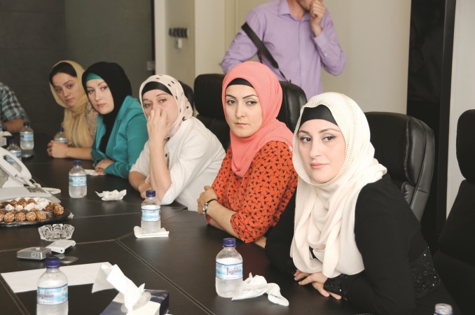 اعلاميات شيشانيات ضمن الوفد ﻿