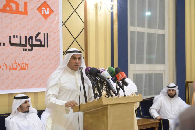 احمد السعدون متحدثا خلال الندوة﻿