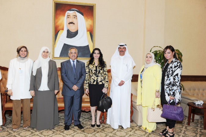 داحمد الاثري ودعبدالرزاق النفيسي خلال اللقاء﻿
