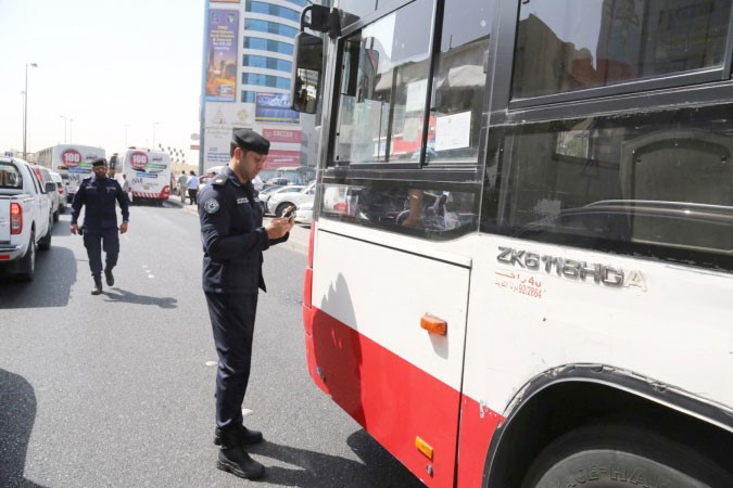 جانب من حملات المرور خلال الاسبوع الماضي﻿
