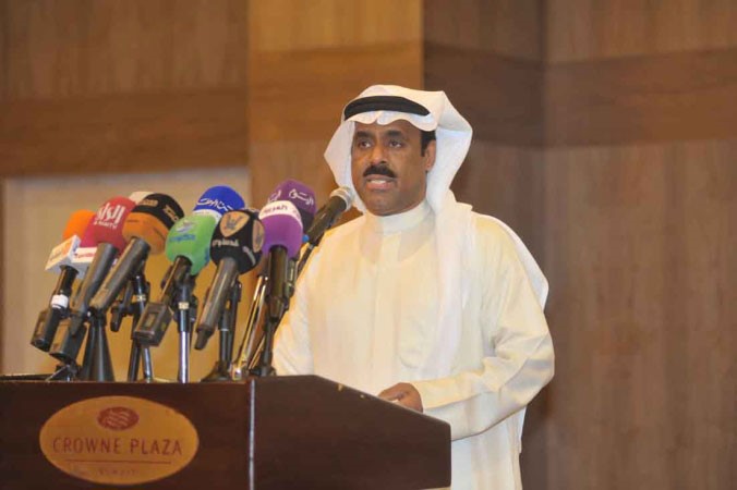 الهداف يوسف سويد يتحدث في الحفل 