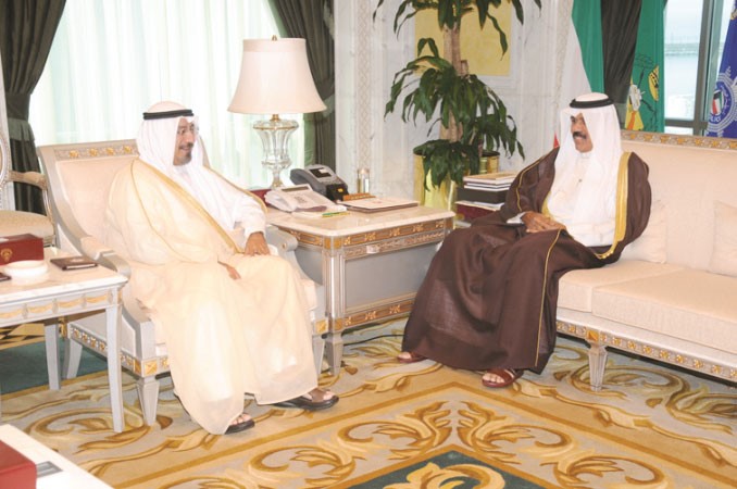 سمو نائب الامير مستقبلا الشيخ د محمد الصباح﻿