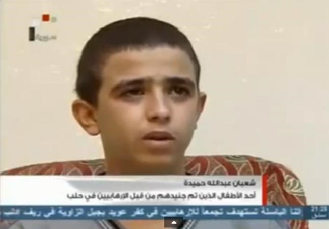بالفيديو.. طفل «خارق» يعترف على التلفزيون السوري بقتل 32 شخصاً.. ويثير حملة سخرية على مواقع التواصل