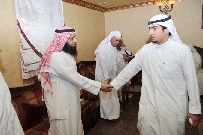 الزميل سلطان العبدان في ديوانية فهد الغيص