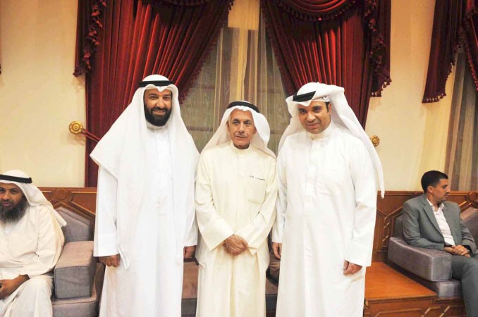  دعلي العمير خلال مشاركته في الاحتفال