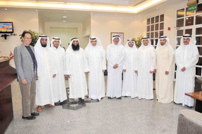 جانب من الاساتذة الحضور في الحفل سعود سالم