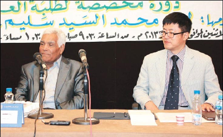 دمحمد سليم ونائب السفير الصيني شانك شينهنغ