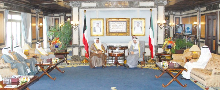 المبارك استقبل أعضاء المجلس البلدي المعينين