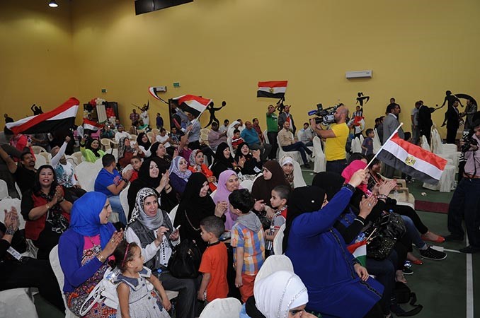 حضور غفير في الاحتفال الذي اقامه اتحاد المصريين بمناسبة الذكرى 40 لانتصار اكتوبرالعظيم