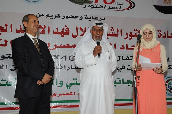 جانب من اللقاء من المحاربين عبيد العنزي وعثمان البدري