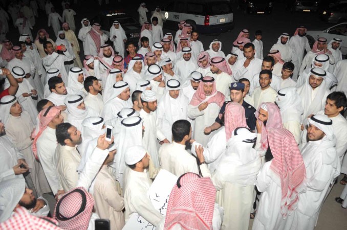 جانب من الحضور في الاعتصام 	سعود سالم﻿