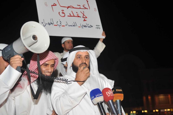 عبد الله فهاد العنزي متحدثا ﻿