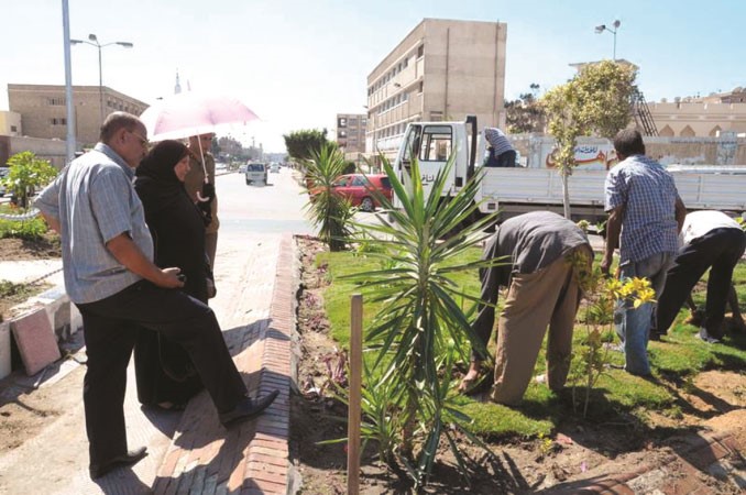 اعمال تهيئة الميدان تجري على قدم وساق﻿