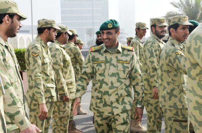 العميد الركن زيد محمد زيد خلال الزيارة﻿