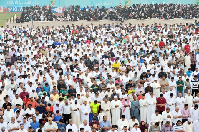العديد من المواطنين والمقيمين حرصوا على اداء صلاة العيد ﻿