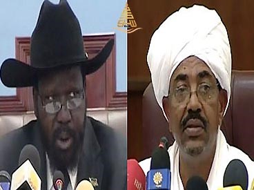الرئيس السوداني عمر البشير ونظيره الجنوب سوداني سلفاكير