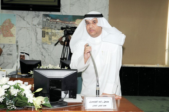 مشعل الجويسري يشكر الاعضاء بعد تزكيته نائبا للرئيس