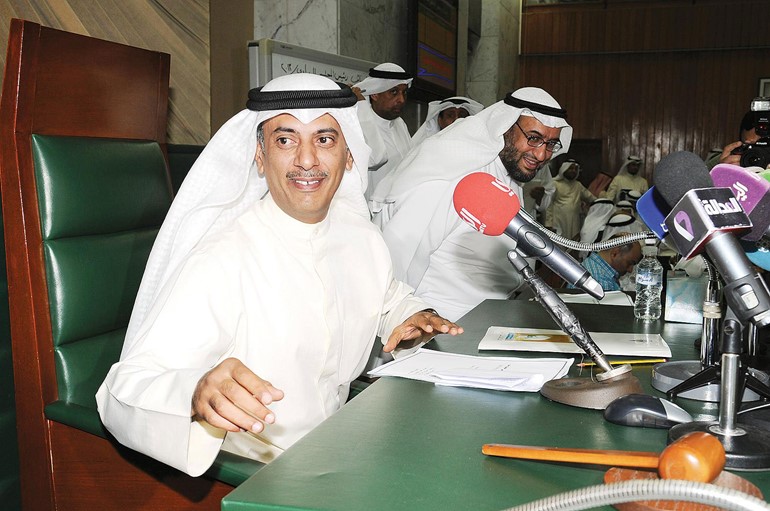 مهلهل الخالد بعد تزكيته رئيسا للمجلس البلدي قاسم باشا