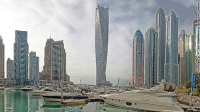 بالصور.. أعلى برج راقص بالعالم.. تحفة معمارية بدبي
