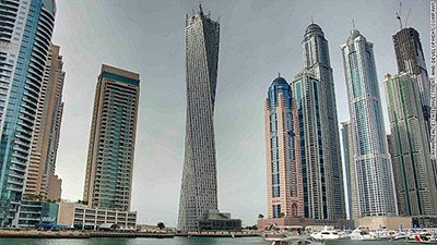 بالصور.. أعلى برج راقص بالعالم.. تحفة معمارية بدبي