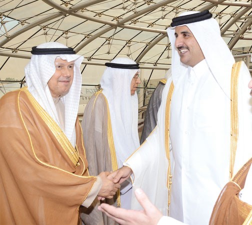 السفير احمد فهد الفهد مرحبا بسمو الشيخ تميم بن حمد ﻿