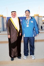 دعيج العتيبي مع البطل عبدالله الطرقي 