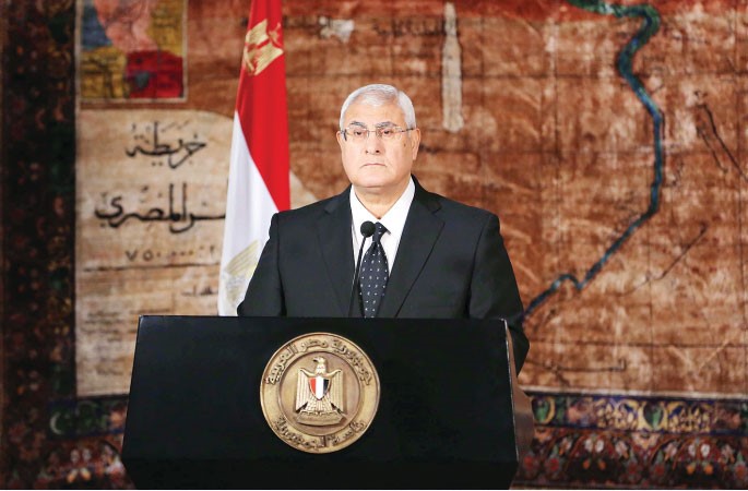 المستشار عدلي منصور﻿