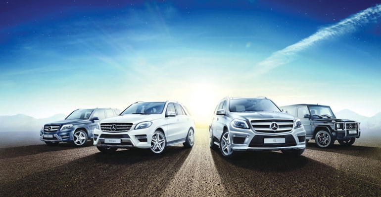 موديلات «مرسيدس - بنز SUV» ذات الدفع الرباعي في انتظار أمهر السائقين في الكويت