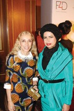 العجيل مع مديرة تحرير مجلة فوغ فرانكا سوزياني