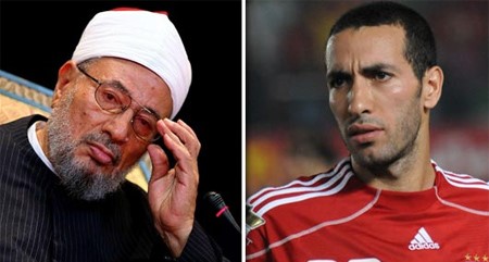 بالفيديو .. القرضاوي يذكر إسم أبو تريكة في خطبة الجمعة بقطر