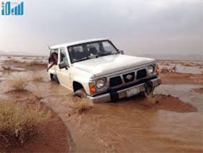 بالفيديو.. اجواء خلابة في حائل .. أمطار وشلالات وسيول وبرد