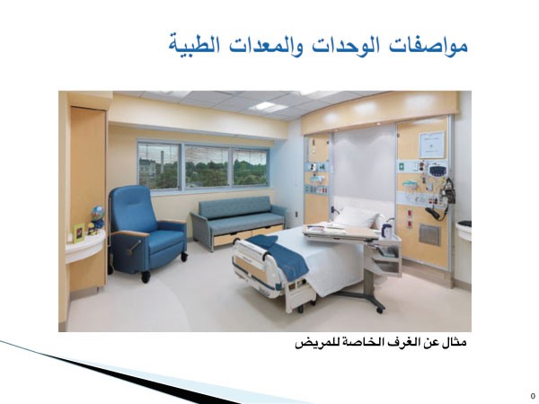 مثال عن الغرف الخاصة للمريض