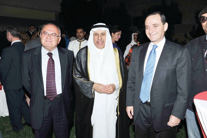سفراء الاردن والسعودية ولبنان خلال الاحتفال هاني عبدالله