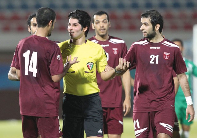 لاعبو النصر تعرضوا لعقوبات في مباراة العربي	الازرقكوم﻿