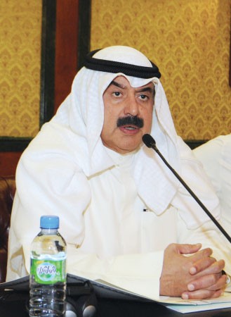 خالد الجارالله متحدثا في الاجتماع﻿