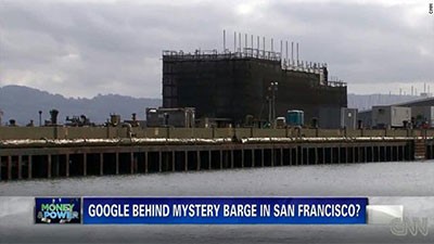 غوغل تكشف حقيقة "المبنى اللغز" على سطح بارجة