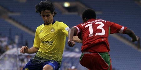 شباك النصر استقبلت هدفين من ٣ اهداف في مباراة واحدة تصوير محمد الضاوي