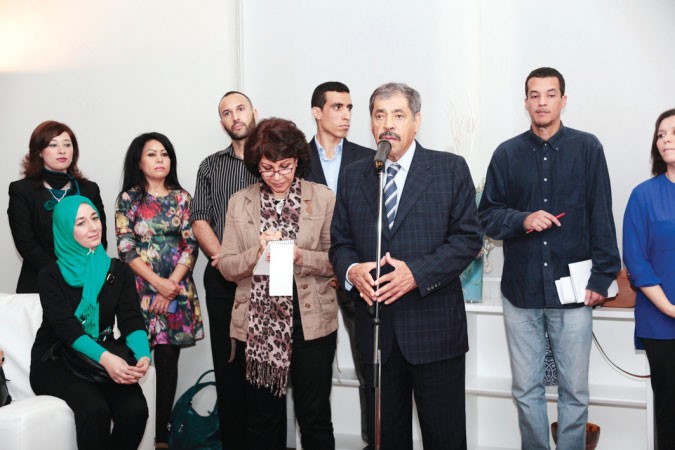 عبدالعزيز البابطين خلال افتتاح العام الدراسي الجديد لمركز اللغة العربية في البيت العربي باسبانيا ﻿