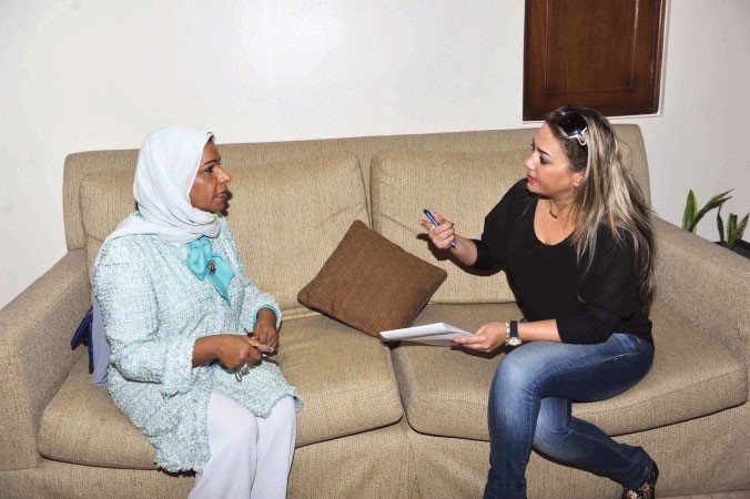د سعاد الطراروة متحدثة الى الزميلة دانيا شومان	﻿