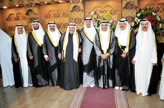 جاسم الخرافي وسمو الشيخ ناصر المحمد يباركان	سعود سالم﻿