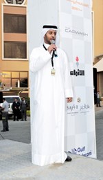 الشيخ عذبي النايف يتحدث في السباق﻿