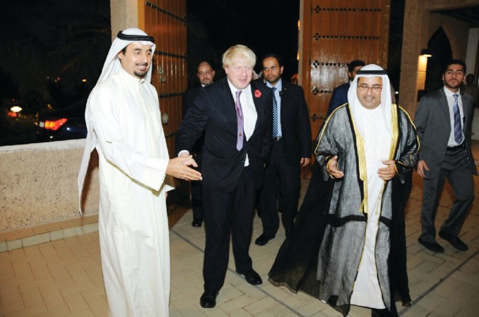 محمد الشايع مستقبلا بوريس جونسون 