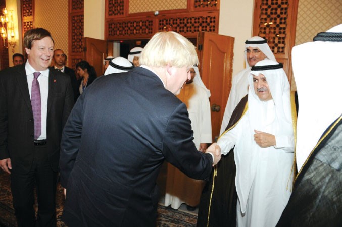 ضرار الغانم مرحبا بجونسون