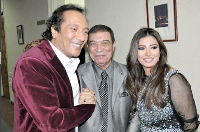 علي الحجار وغادة رجب بعد الحفل﻿