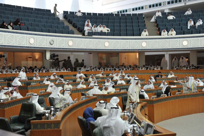 قاعة المجلس كما بدت امس