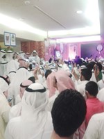 جانب من الوقفة الاحتجاجية ﻿