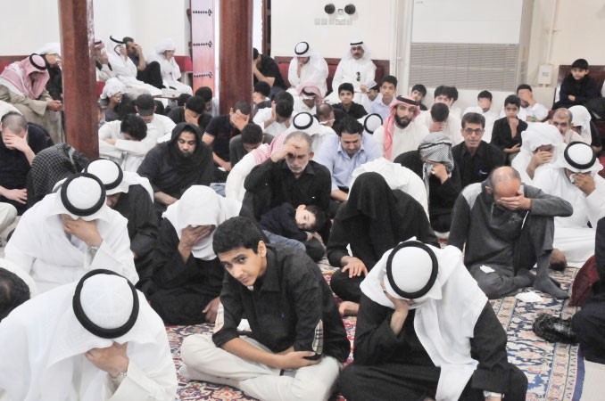 تاثر من الحضور في حسينية معرفي