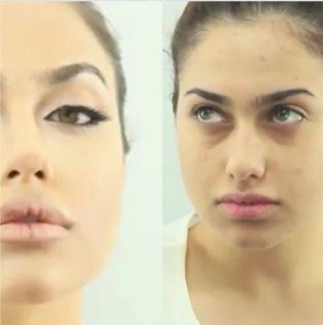 بالصور.. خبيرة تجميل كويتية تحول شابة لأنجلينا جولي