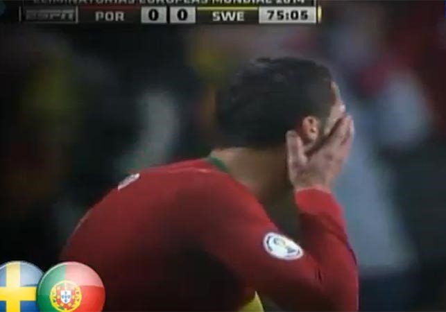 بالفيديو .. شاهد كيف سخر «كريستيانو رونالدو» من مدافع السويد!