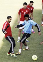 الفراعنة انهوا تدريباتهم بانتظار الموقعة الكبرى ﻿